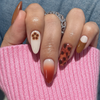 UV Gel Sticker Semi-cured Leopard French