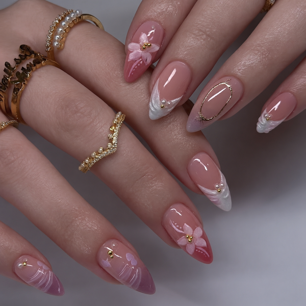 30 Pcs Short Almond Cherry Blossom Powder