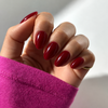 Burgundy Oval|32 Pcs Soft Gel Press-On Nails Real Gel Nail Extensions