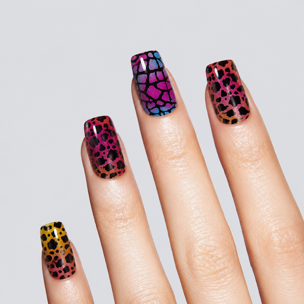 Semicured UV Neon Leopard