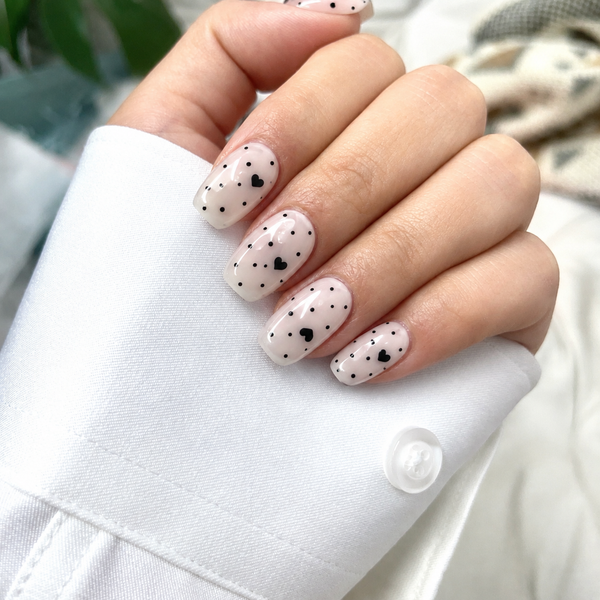 Semi-curing gel nail extensions