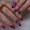 30 pieces rose red polka dots French style