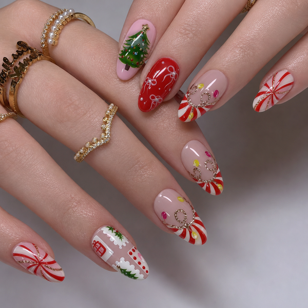 30 pieces pink Christmas