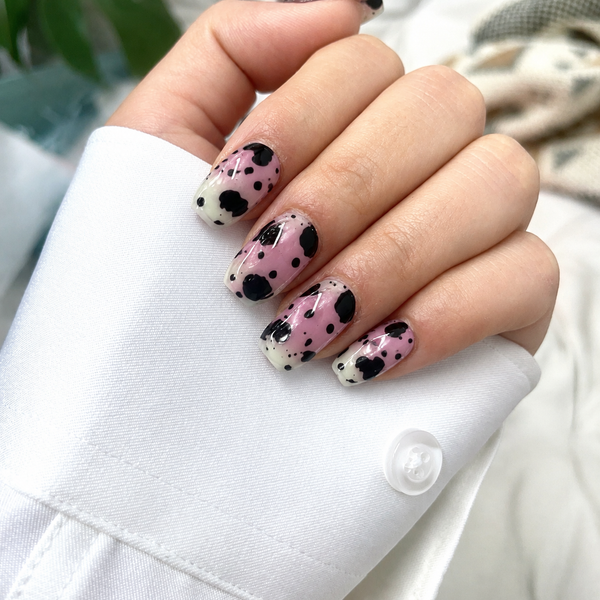 Semi-curing gel nail extensions