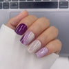 Purple White Glitter