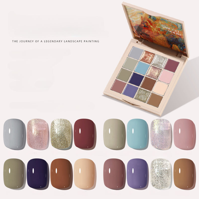 16 Colors Solid Nail Gel Set5