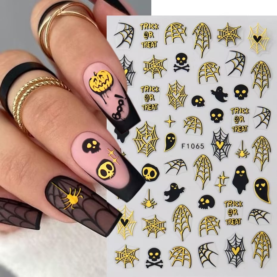 Nails Art Stickers 3D Self-Adhesive Nails Decals F1065