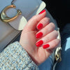 Solid color short square nail