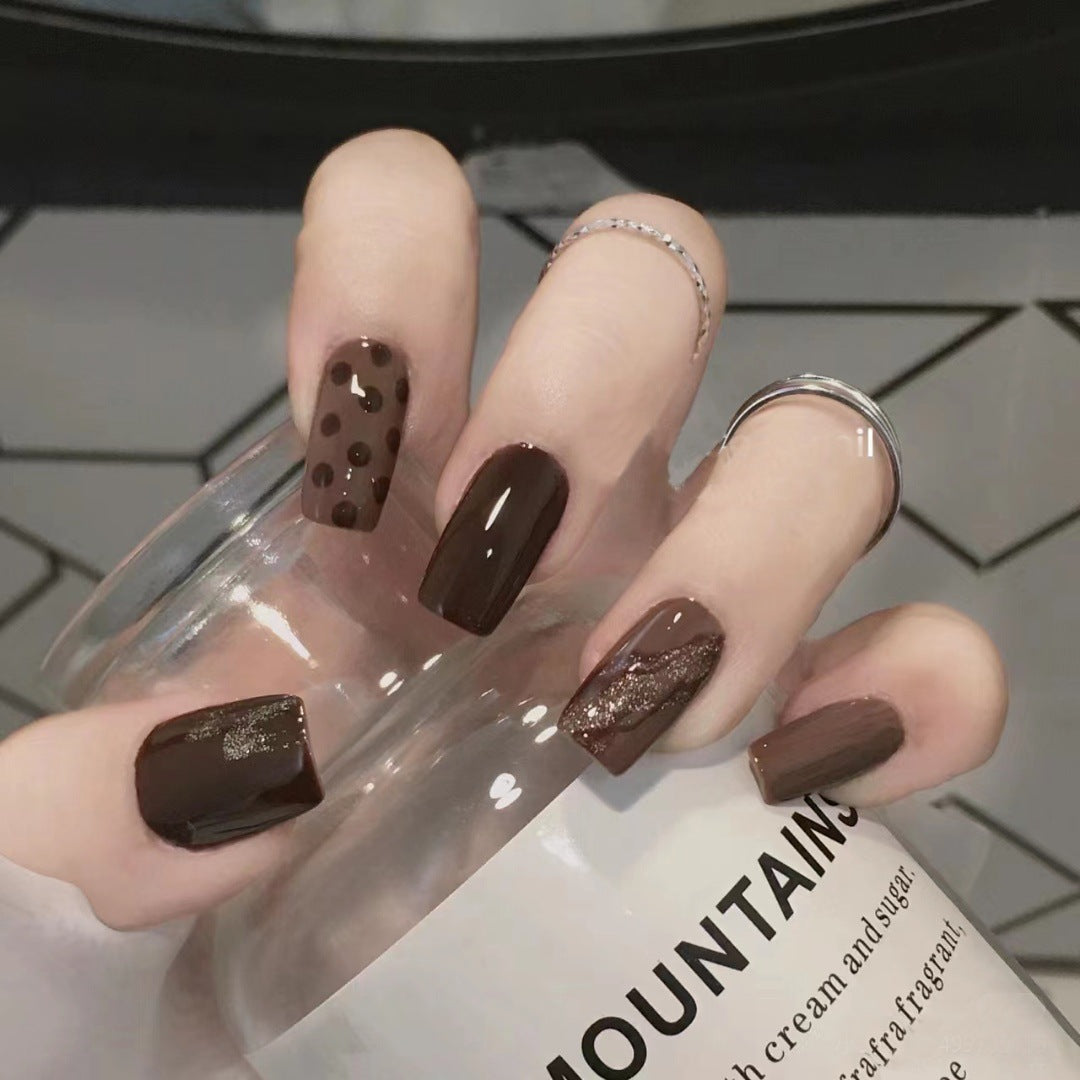 Coffee polka dots